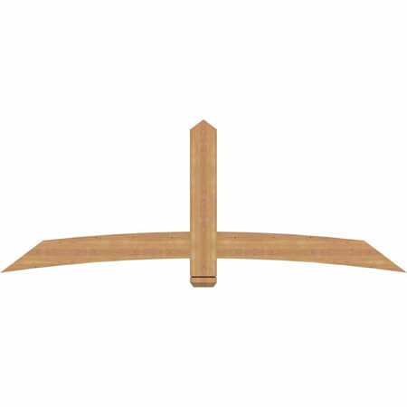 Ekena Millwork Bellingham Timber Gable Bracket, Western Red Cedar, 84"W x 31"H x 1 1/2"D x 5 1/2"F, 9/12 Pitch GBW084X31X0206BEL00SWR